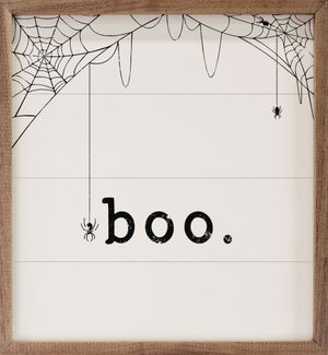 Black Boo Spiderweb White